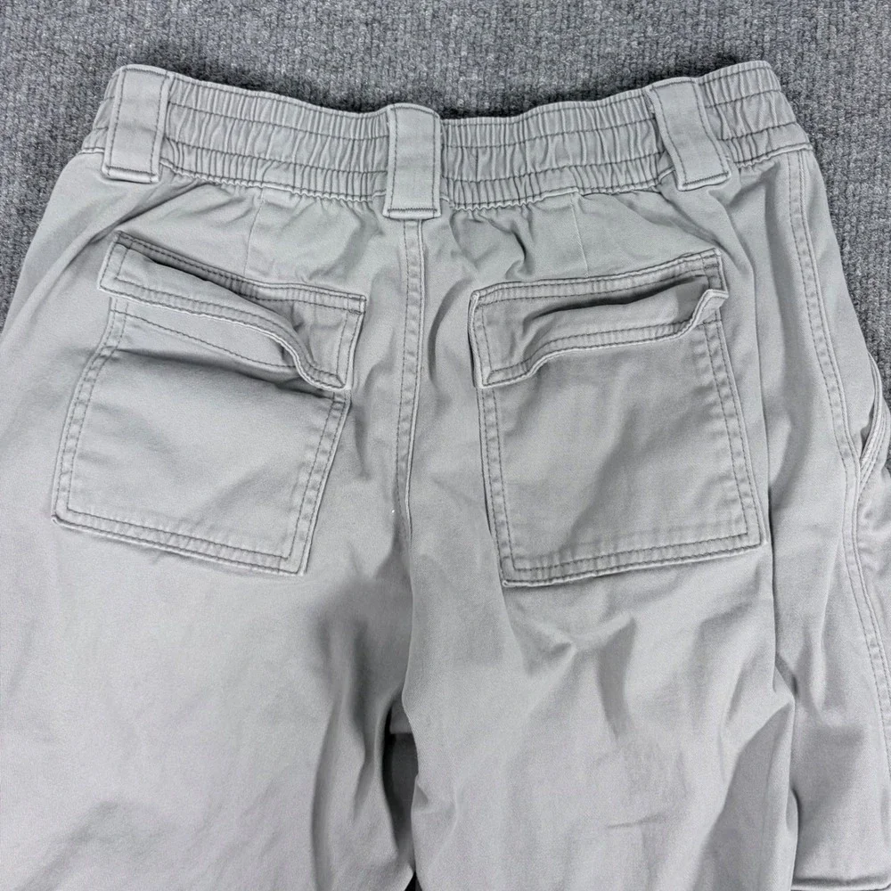 Hollister Low-Rise Baggy Cargo Pants Light Grey W27 L27 Y2K Utility Wide Leg‎